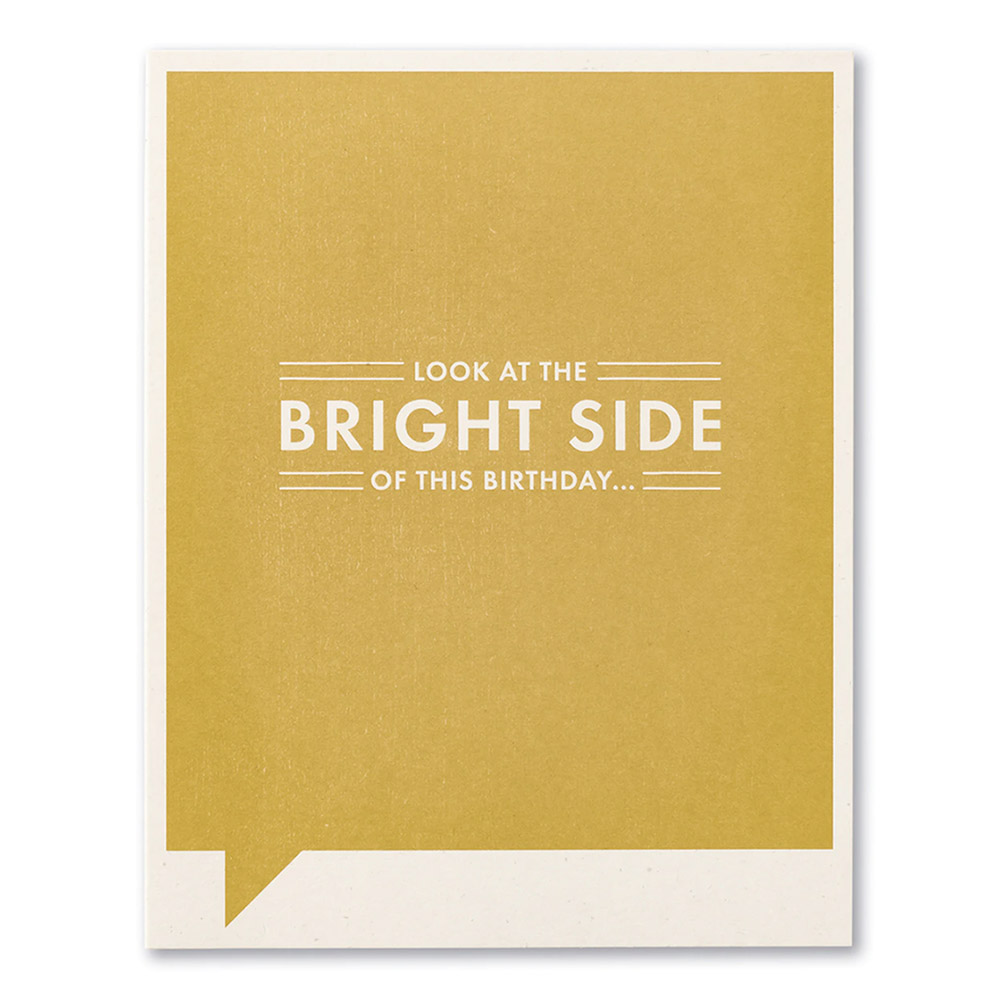 Frank & Funny, Greeting Card, Look At the Brightside